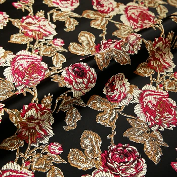 Kineski satin tkanina brokat žakard svilene tkanine DIY materijal za šivanje чонсам i kimono