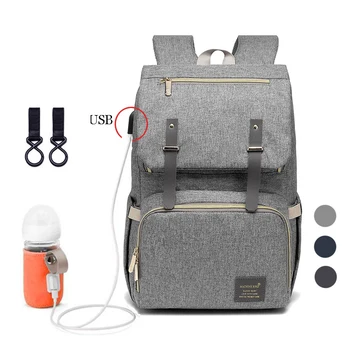 Nova moda pelene torbu s velikim USB pelene torbu za trudnice mama tata vodootporni laptop putovanja ruksak torbe za hranjenje