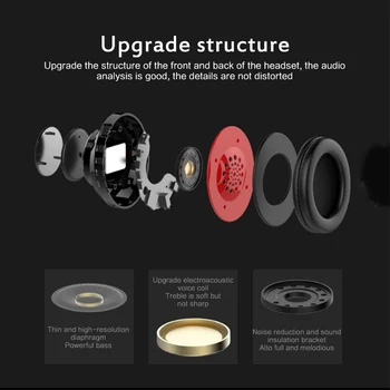 Nove slušalice B39 LED Light bežične slušalice sportske slušalice Bluetooth subwoofer univerzalni sklopivi