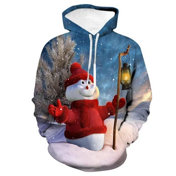 2020 ružna božićni pulover unisex 3D ispis smiješno Božićni pulover majica sa kapuljačom majica Muškarci Žene jesen zima plus veličine odjeće