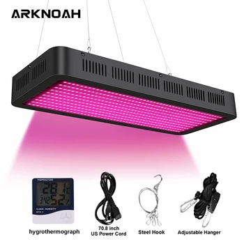 ARKNOAH LED Grow Light Full Spectrum 3000W podesiva vješalica za sobno bilje staklenik Veg Bloom prekidači fito lampa