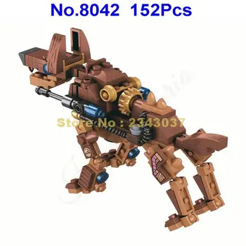 Winner 152pcs the age of steam military robot 2 dog building block Toy