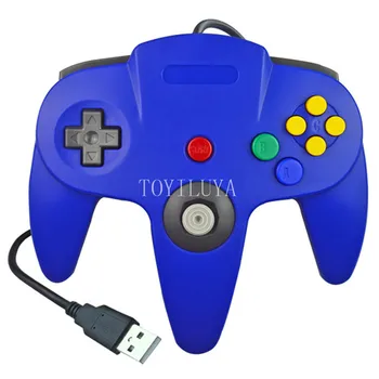 For N64 Gamepad Joypad USB Wired Gaming Joystick Game Pad For Nintendo Gamecube Game Cube Mac Gamepad Classic PC Game Controller