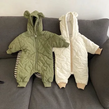 Dječji dječaci djevojčice odjeća za novorođenče debeli zimski kombinezon beba dugi rukav odijelo i kaput plus baršun dijete kombinezon 0-24 m