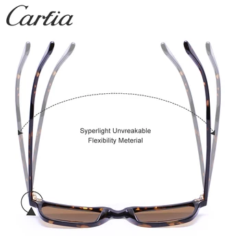 Carfia Brand Designer HD Polarized Vintage sunčane naočale gospodo četvrtaste naočale za vožnju moda retro sunčane naočale sa UV zaštita