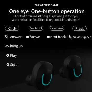 Muškarci Žene Sport Bluetooth Bežične slušalice vodootporan, zaslon osjetljiv na kontrolu PC slušalice Gaming mini slušalice Hifi stereo slušalice