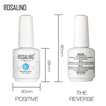 Rosalinda gel lak za nokte 6 kom. / compl. nokte noktiju set za nokte Vernis Semi stalni UV LED dizajn akrilna baza i gornje kućište