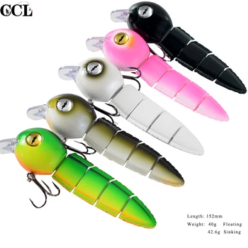 Perfect 6 inch 40g Multi Jointed Ribolov Lures Swimbait Wobler Mamac Ribolov Lures Wobler Minnow Custom NEW
