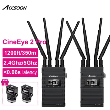 ACCSOON Cineye 2 Pro 1200ft Wireless Transmission System 2.4 Ghz/5Ghz Low Latency Camera Control HDMI Video Receiver Transmitter