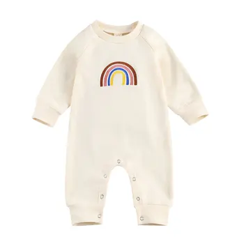0-24 m za proljeće, jesen novorođenog djeteta dječaci djevojčice odjeća Rainbow print dugi rukav kombinezon dijete odjeću