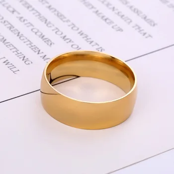Ljubitelji nakita od nehrđajućeg čelika титановое čelična prsten iznutra i izvana duga svijetla prsten od nehrđajućeg čelika 2020 novi stil