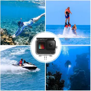 Za Gopro Hero 9 Black 45M podvodni vodootporna torbica za fotoaparat ronjenje telo držač za pribor GoPro