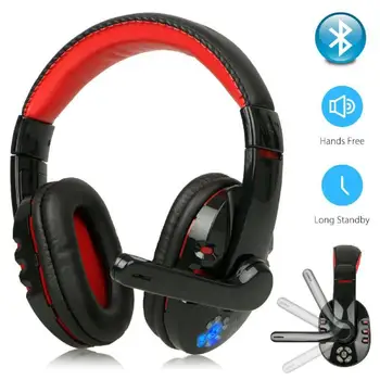 Novi bežični Bluetooth Hi-Fi vozač gaming slušalice s mikrofonom LED regulator glasnoće slušalica surround zvuka za PS4 PC laptop