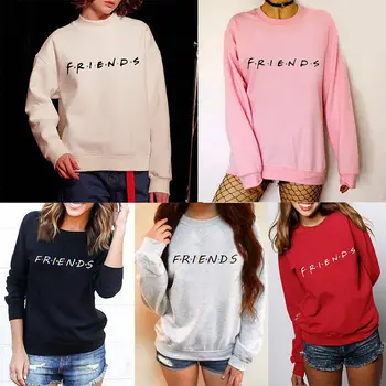 Cure-mlade svakodnevne košulje pamuk pisma ispis pulover dugih rukava ženska košulja, džemper Pismo ispis jednostavan pulover