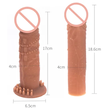 Silikon Za Višekratnu Upotrebu Kondoma Seks Igračke Za Povećanje Muškog Penisa Intimne Roba Debeli Rukava Penisa Петушиные Prsten Za Produžni Kabel Penisa