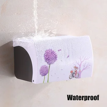 GURET Vodootporan držač wc papira, plastični Zidni držač papirnatih ručnika dispenzer za wc-om, WC pribor za kupaonice kreativna polica