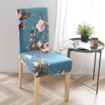 Novi gumena presvlaka za stolice Spandex Printed Plain Fashion Kitchen Dining Chair Case Slipcover izmjenjivi Антипылевой zaštitnik stolice