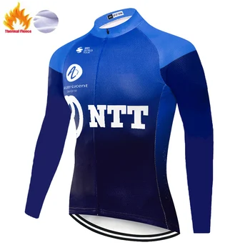 Novi NTT tim Biciklizam Dres zima toplinske runo biciklizam startni hlače muškarci ropa de hombre 2020 vanjski toplo uniforme de ciclismo