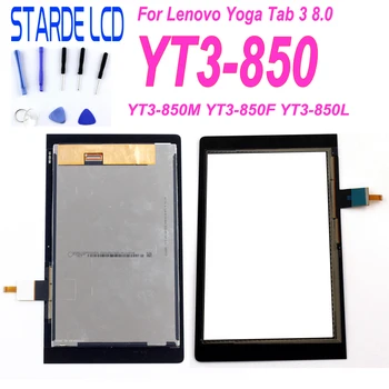 STARDE zamjena LCD zaslona za Lenovo YOGA Tab 3 8.0 YT3-850 YT3-850M YT3-850F LCD zaslon osjetljiv na dodir digitalizator sklop