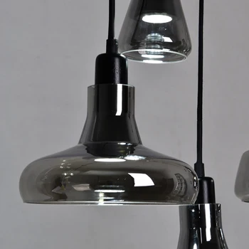 Nordic kreativni kristalno staklo viseći svijećnjak potkrovlje dizajner bar restoran sjena E27 jedna glava visi svjetiljka svjetiljka