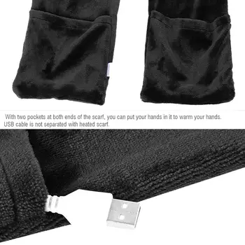 USB grijanje šal baršun hladna zaštita udoban stretch tkanina, sa dizajnom odjeće prekrasan dar