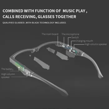 Bežični Vodootporan Bluetooth Bass Hifi Smart Pri Odabiru Čaše Za Vino SmartTouch Hands-Free Call Music Sunčane Naočale S Mikrofonom 5