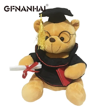 1pc 18cm Kawai Dr. Medvjed pliš igračke soft soft slatka plišani medvjedi životinja lutke diplomski medvjed za djecu djeca poklon za rođendan