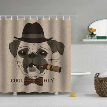 Dafield Dog Shower Curtain Popularan Smiješno Prekrasan Labrador U Vodi Vodootporni Poliester Bazen S Kukicama