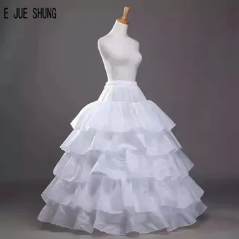 E JUE SHUNG novi 5 slojeva vjenčanje donje suknje crno bijela donja suknja krinolina slip donja suknja veliki uzburkati vjenčanje pribor