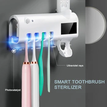 1200mAh solarna energija automatski UV držač četkica za zube pasta za zube dispenzer alat za kupaonicu kupaonski Pribor pribor setovi