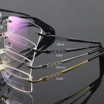 Титановая okvira za naočale, gospodo dizajnerske rimless optički naočale rimless za naočale oculos of grau 8926