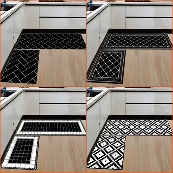 Geometrijski kuhinja protuklizni tepih vodootporan tepih za kupaonicu glavna ulazna vrata mat mat Mat predsoblje uređenje doma obrt