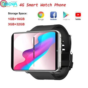 4G GPS LTE Smart Watch Phone, Android 7.1 veliki ekran 3GB 32GB SIM kartica 5MP kamera Bluetooth Smartwatch Men PK AEKU I5 Plus DM99