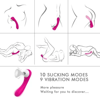 Vodootporan G-Spot Klitoris Maser Za Žene S 10 Usisavanje I 9 Vibracije, Klitoris, Sisao Dildo Vibrator, Seks-Igračke Za Žene