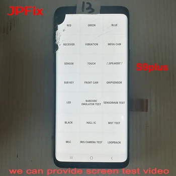 JPFix AMOLED za Samsung S9 Plus G965 LCD zaslon osjetljiv na dodir zaslon staklo Slomljeno praksa testiranja zaslona s okvirom rezervnih dijelova