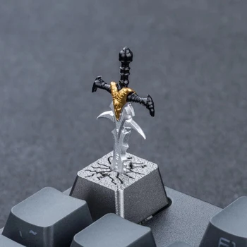 Za Dota Frostmourne Sword Keycaps ESC OEM Backlight 3D s pozadinskim osvjetljenjem aluminija metalne kape za mehaničku igraću tipkovnicu