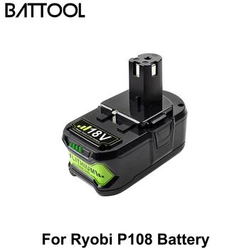 Battool 4000mah 18V li za Ryobi 18V P108 litij-ionska baterija uređaja zamjena baterije RB18L40 P107 P104 BIW180
